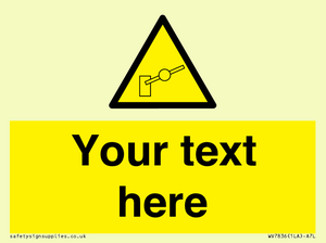 Custom warning barrier